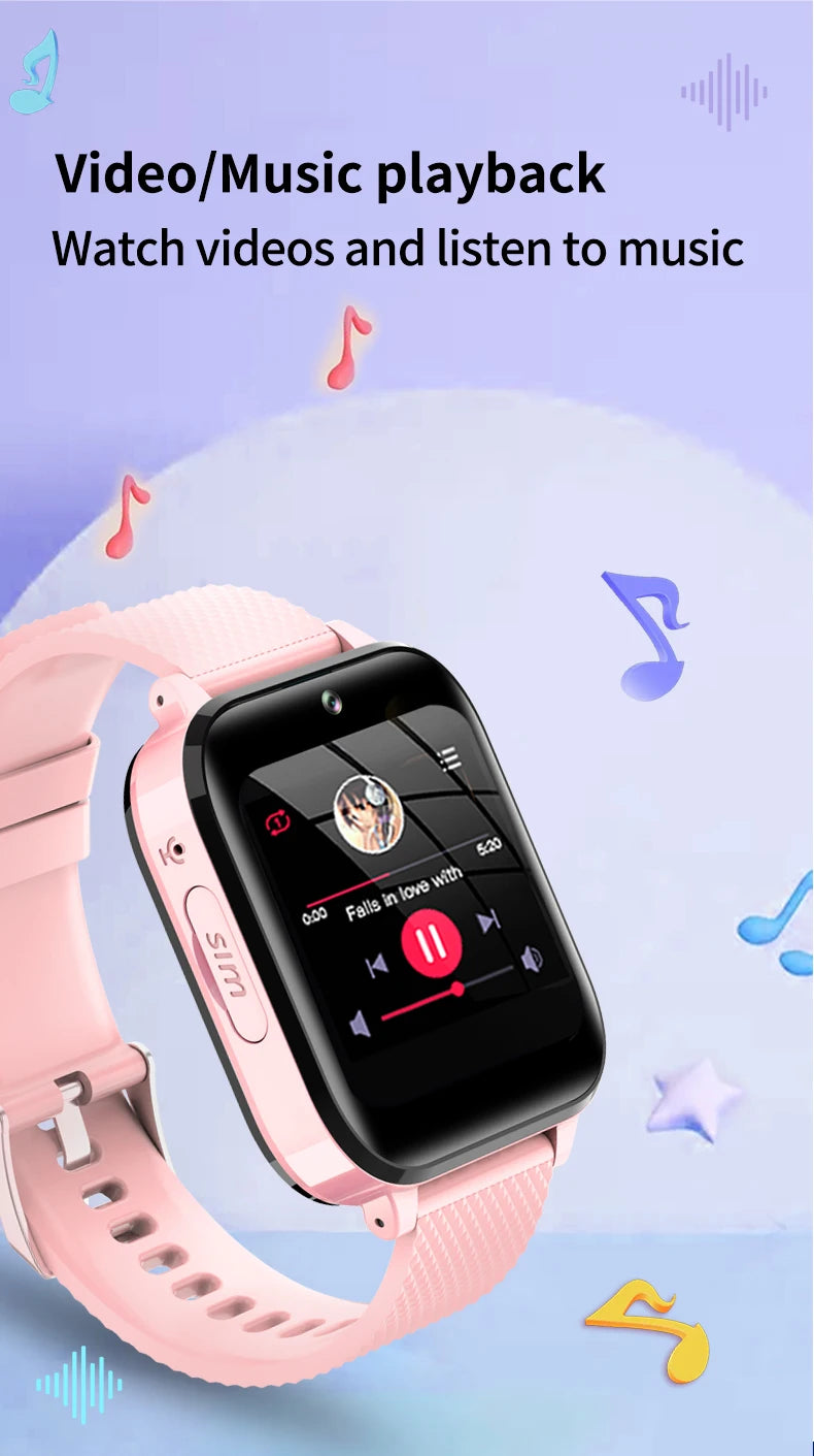 4G Kids Smartwatch with 1.7-inch Screen & GPS Locator