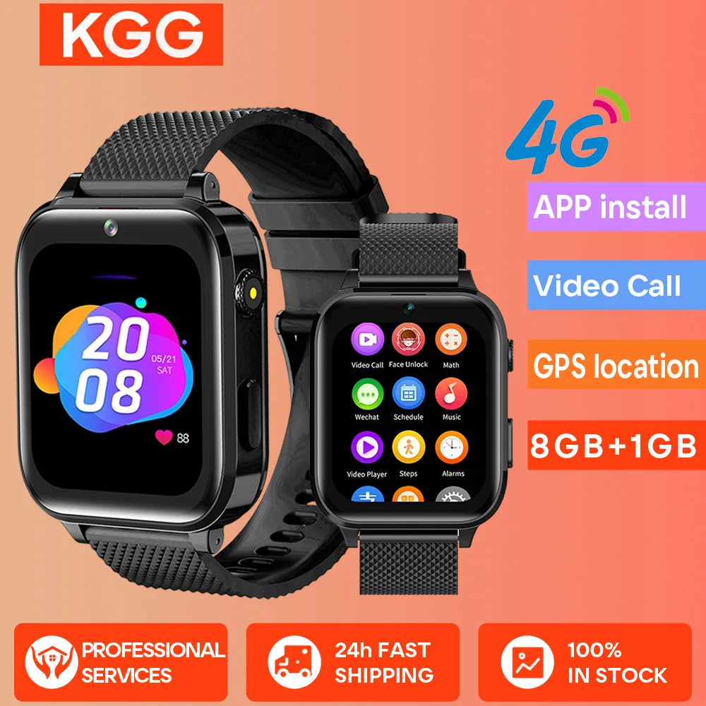 4G Kids Smartwatch with 1.7-inch Screen & GPS Locator