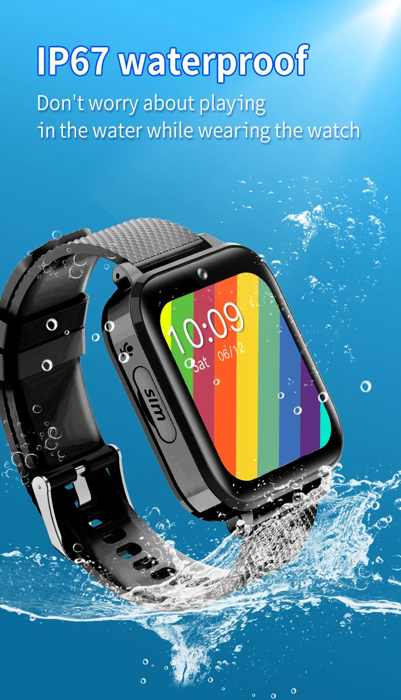 4G Kids Smartwatch with 1.7-inch Screen & GPS Locator